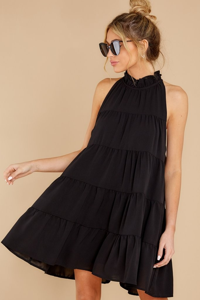 Cut To The Chase Black Dress | Red Dress 