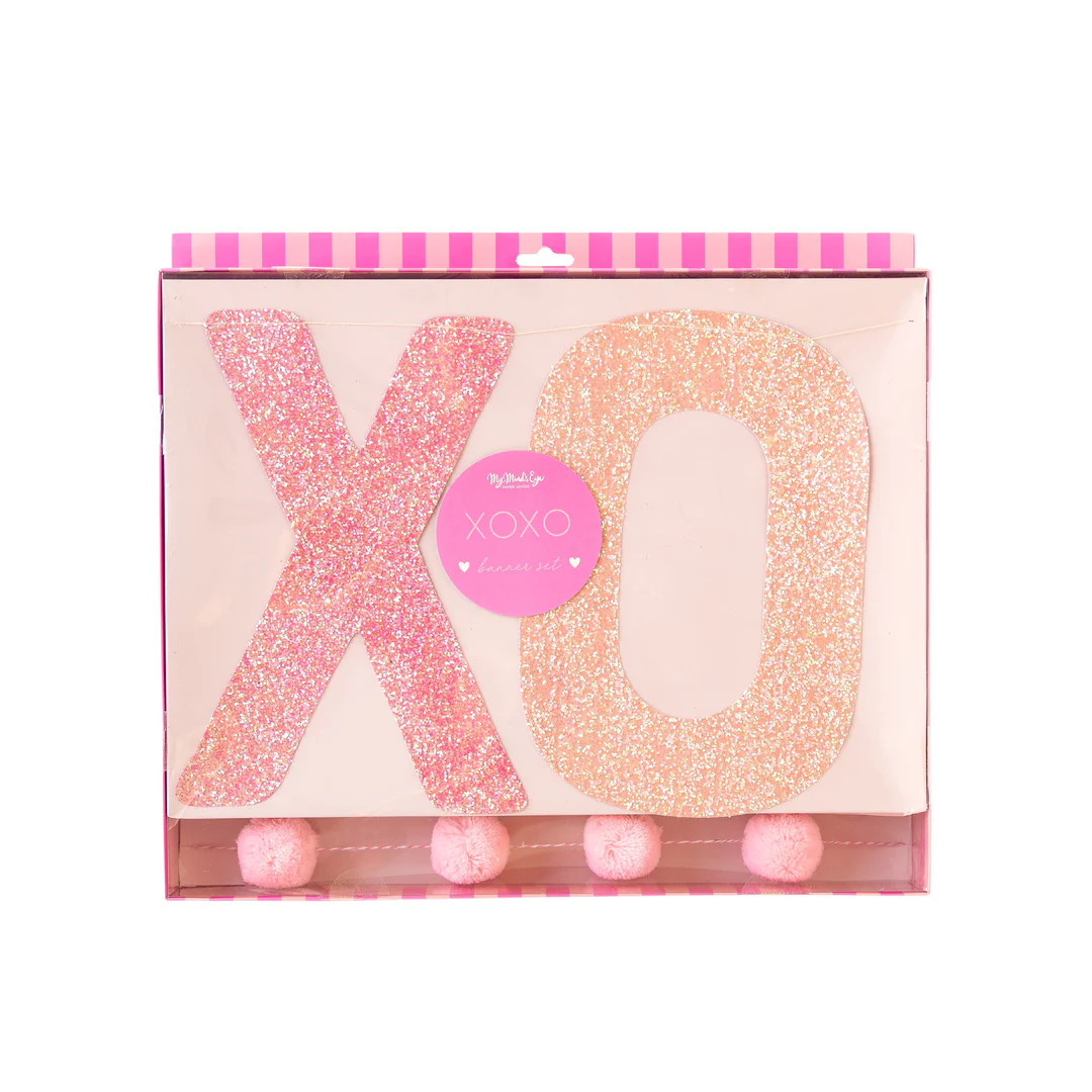 XOXO Glitter Banner Set | My Mind's Eye