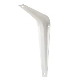 10 in. x 12 in. White Shelf Bracket | The Home Depot