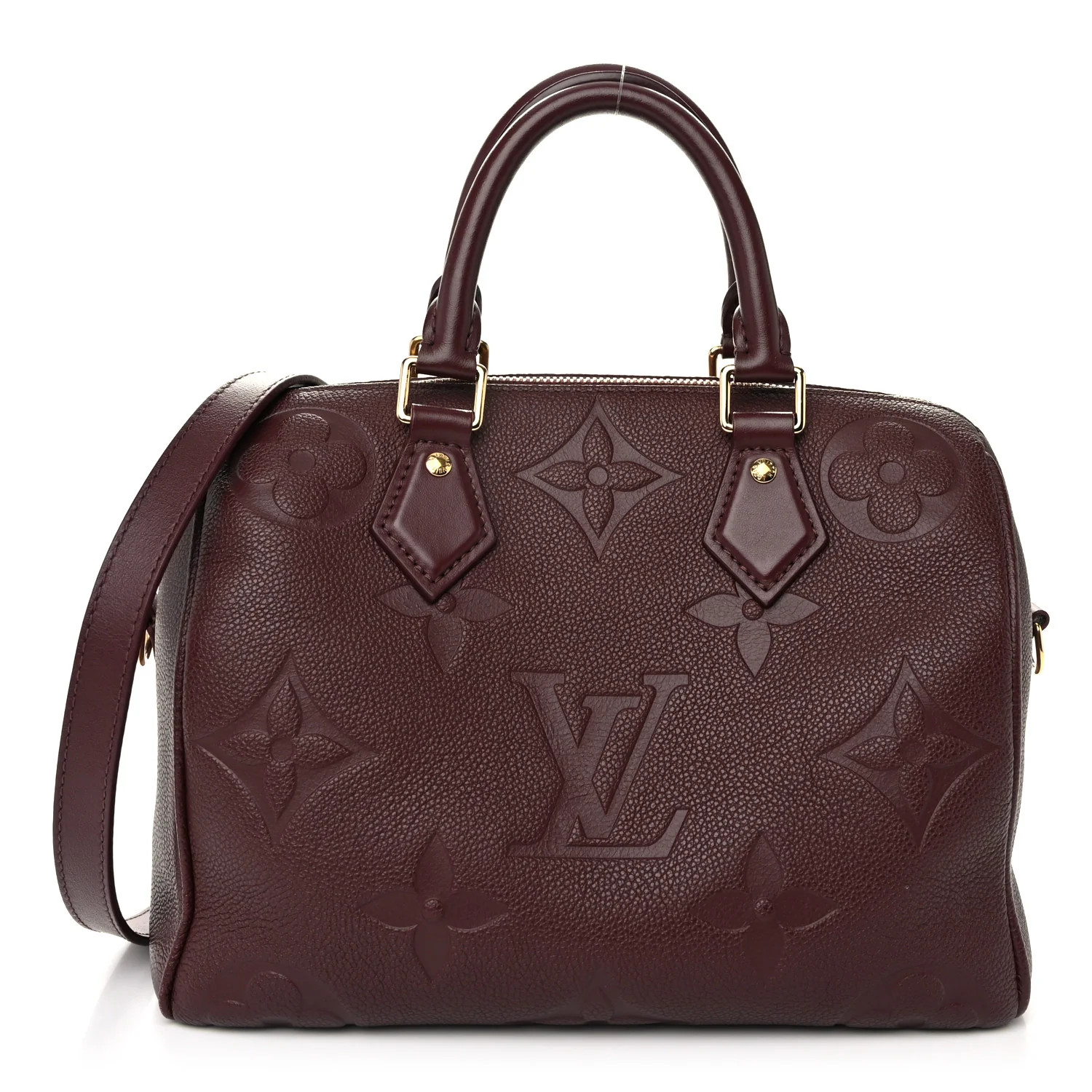 Empreinte Monogram Giant Speedy Bandouliere 25 Wine | FASHIONPHILE (US)