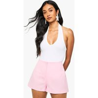 boohoo Women's Tailored Mini Shorts in Pink | Size: 12 | Woven | boohoo (US & Canada)