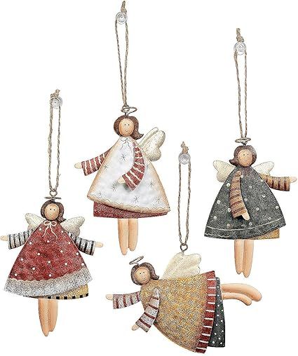 Fun Express Dancing Metal Angels Decor (12 pieces) Various Colors, Ornaments, Gift Tags | Amazon (US)