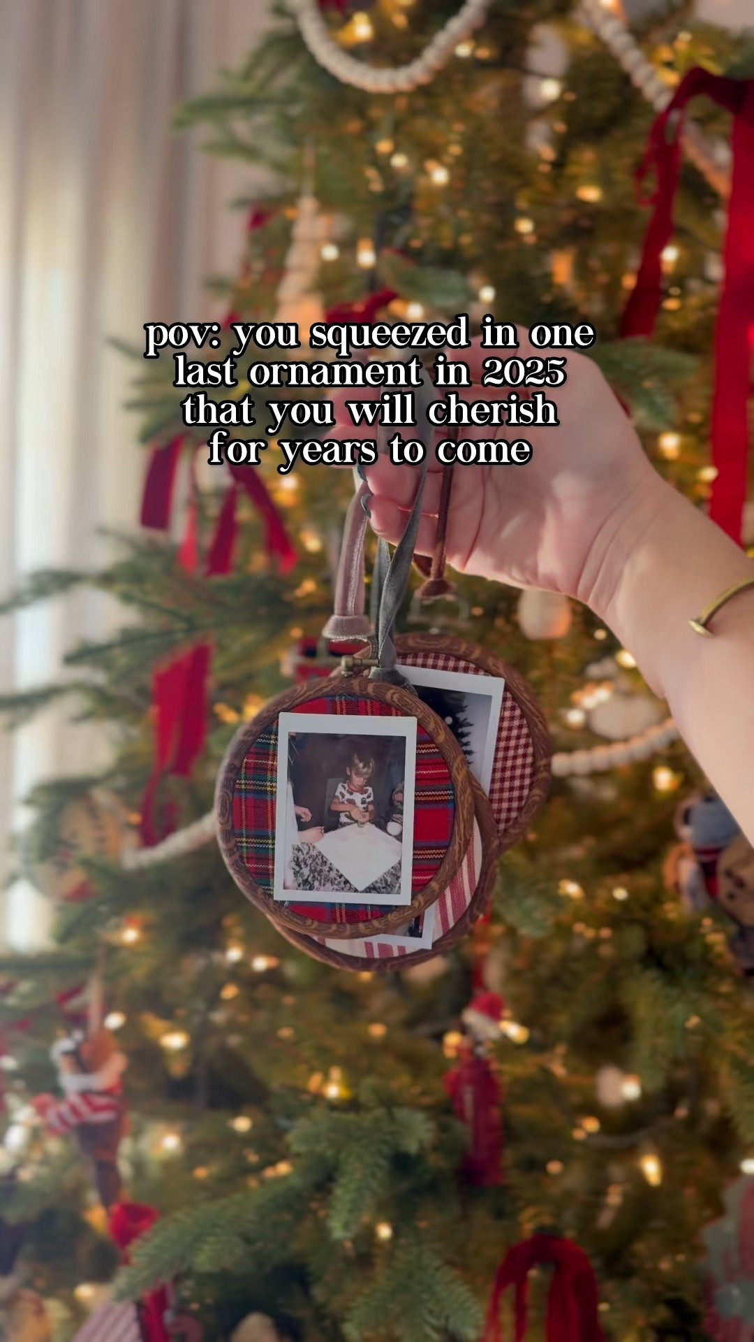 Forever holding on to all the Christmas memories. Makes for the sweet Christmas gifts too! 

COMMENT “one more” for links 

Homemade ornaments, nostalgia Christmas decor, Polaroid photos, classic Christmas

#LTKGiftGuide #LTKHoliday