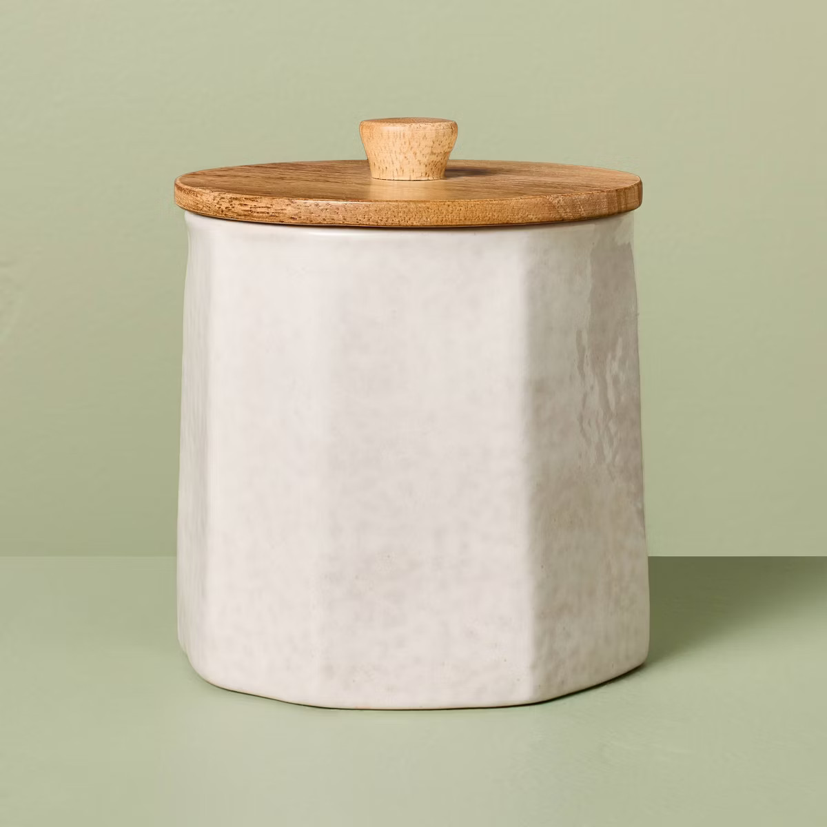 Ceramic Stoneware Food Storage Canister Sour Cream - Hearth & Hand™ with Magnolia | Target