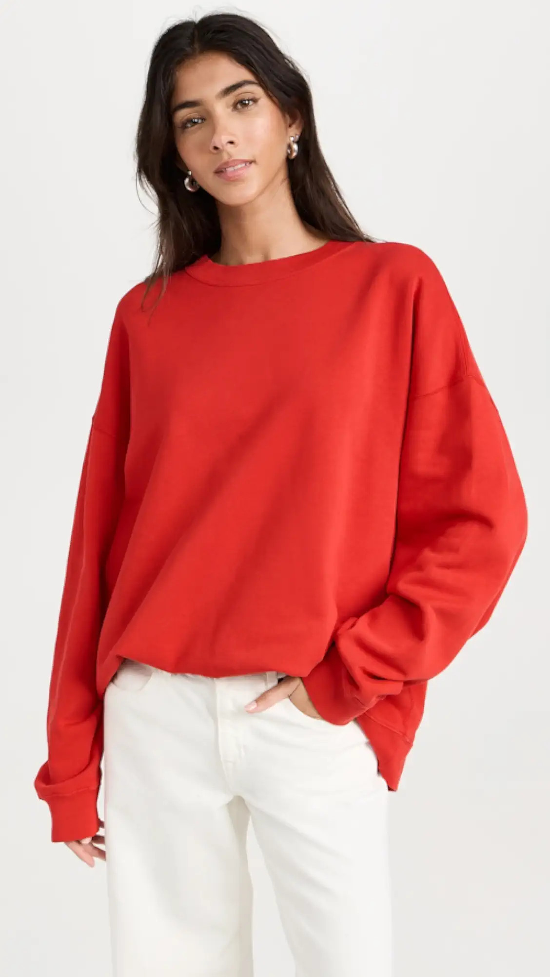 RE/DONE Oversized Crewneck Sweatshirt | Shopbop | Shopbop