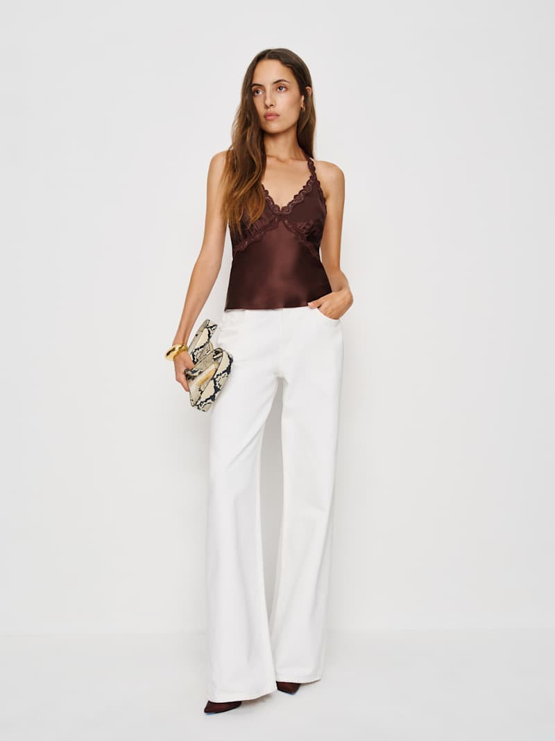 Monica Silk Top | Reformation (Global)