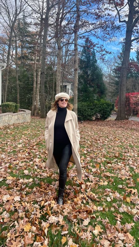 Coat season is officially here and was looking forward wearing this long belted coat again. Anyone else excited for coat season? 

#LTKover40 #LTKstyletip #LTKSeasonal