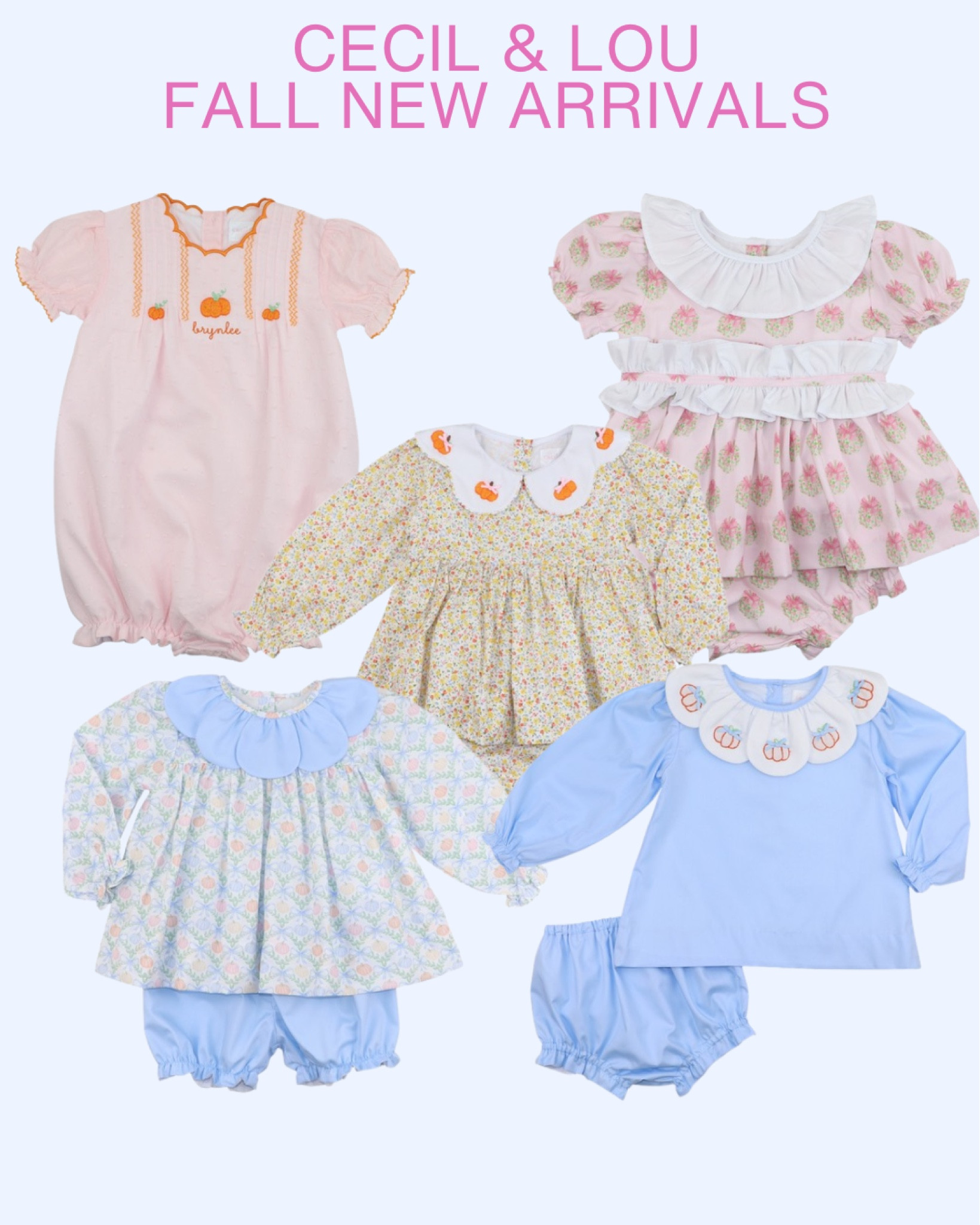 Cecil and Lou Fall New Arrivals! SO many adorable outfits for baby girls! 
#LTKSeasonal
#LTKKids
#LTKFamily

#LTKKids #LTKFamily #LTKSeasonal