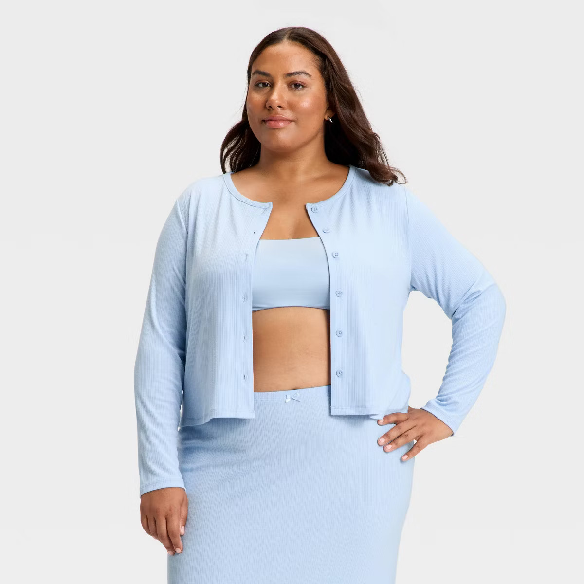 Women's Variegated Ribbed Pajama Cardigan - Auden™ | Target