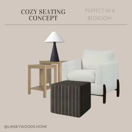 Sitting room concept featuring this cute Walmart sherpa accent chair. Love it paired with the ottoman cube and wood nesting tables!

Black lamp, black ottoman, side tables, sitting area, home decor 

#LTKhome #LTKsalealert