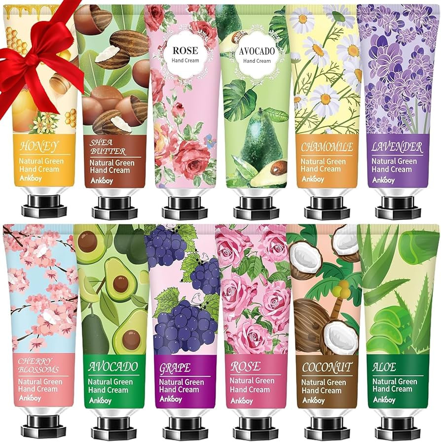 12 Pack Hand Cream for Dry Cracked Hands,Stocking Stuffers for Women,Christmas Gifts for Teengirl... | Amazon (US)