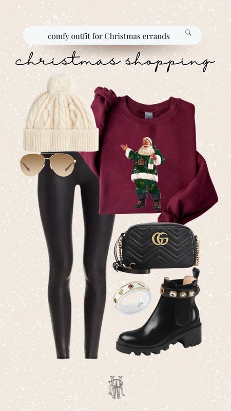 Gucci Santa sweatshirt shopping outfit casual style 

#LTKSeasonal #LTKHoliday #LTKstyletip