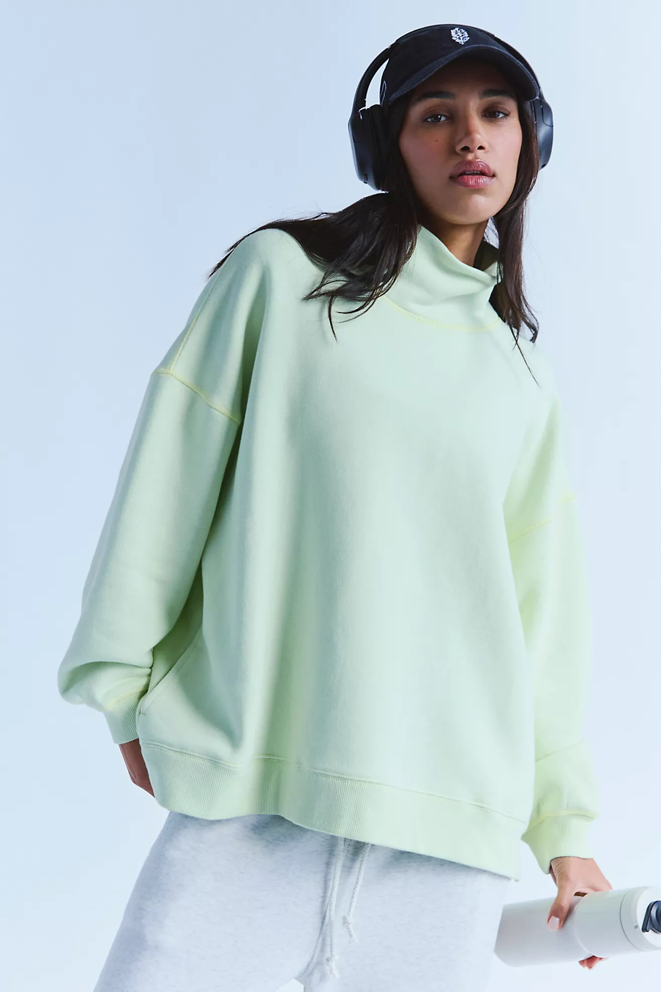 A Cut Above Mock Neck Pullover Sweatshirt | Free People (Global - UK&FR Excluded)
