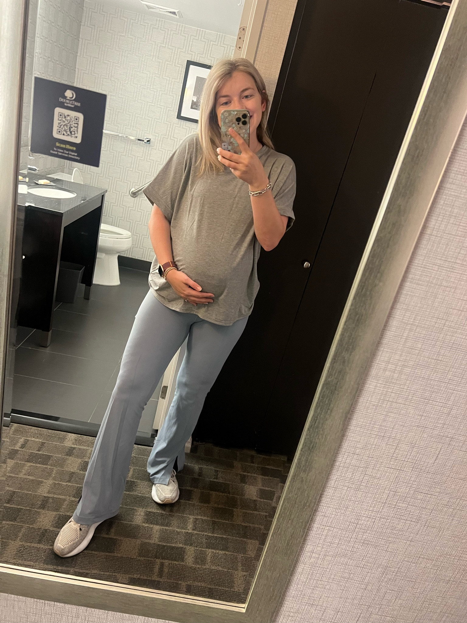 Travel home outfit 32 weeks pregnant! Buying more of these shirts they are so soft and perfect for the bump or not! 

Amazon finds 
Travel outfit 
Comfy outfit 
Athleisure 

#LTKtravel #LTKbump #LTKActive
