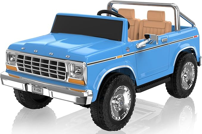 ANPABO Licensed Ford F-150 24V 2 Seater Ride on Car for Kids, 4x100W Motors for All-Terrain Elect... | Amazon (US)