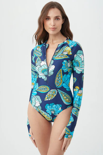 PIROUETTE ZIP-UP PADDLE SUIT | Trina Turk