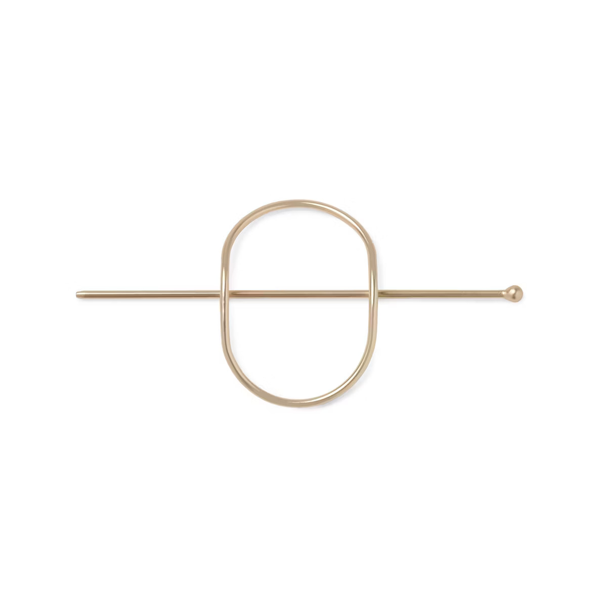 The Hair Edit Hoop & Pin Barrette - Soft Gold | Target