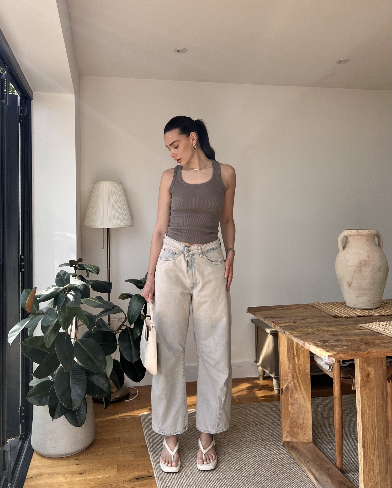 Manifesting warmer weather with this one 🌞 

Jeans - Zara 3607/025
Sandals - Last year Zara (will link similar)

#LTKSeasonal #LTKstyletip