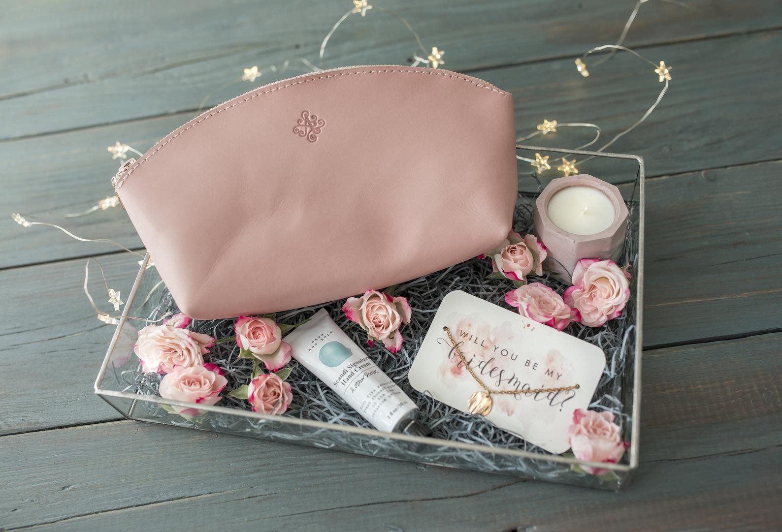 Leather makeup bag Personalized Bridesmaid gift ideas makeup bag for women Leather makeup case ma... | Etsy (US)