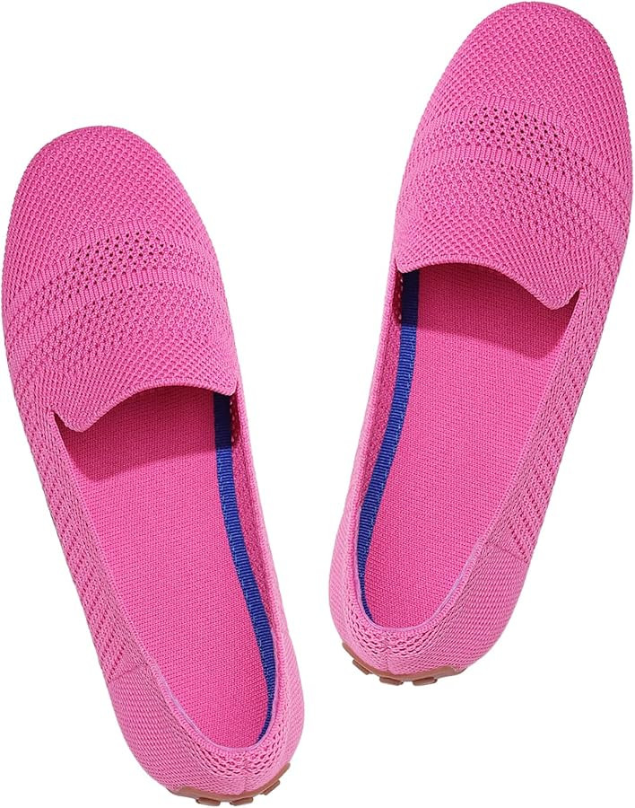 JBB Women's Knitted Driving Loafers Slip-on Walking Shoes Dressy Comfortable Ballet Flats Round T... | Amazon (US)