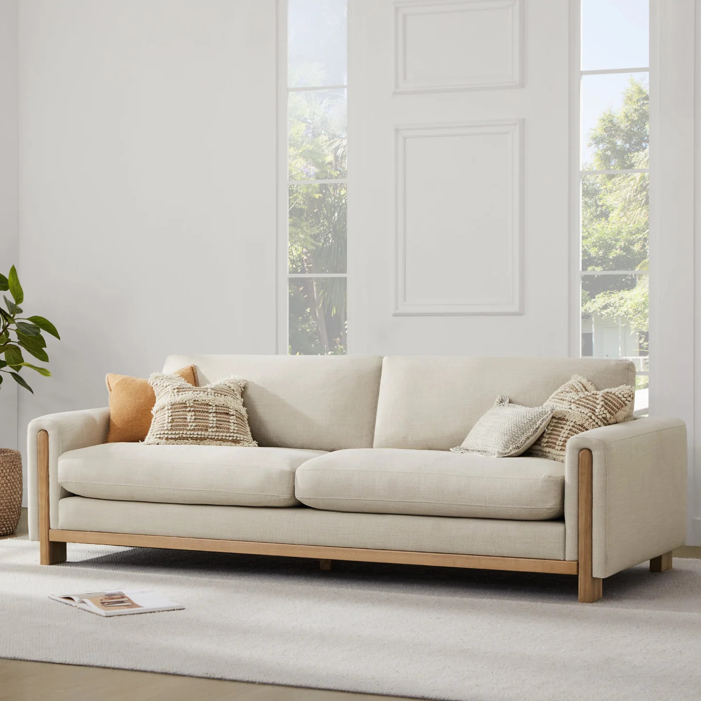 Keaton 3-Seater Sofa | Performance Fabric & Wood Base | Chita