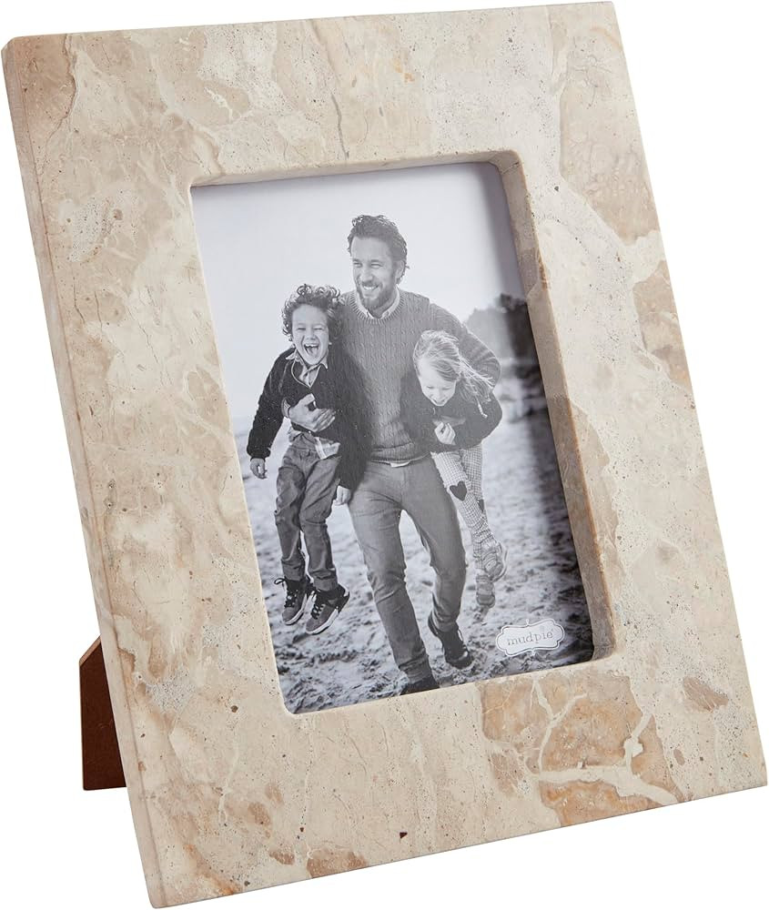 Mud Pie 5X7 Marble Frame; 10 1/2" X 8 1/2" | Amazon (US)