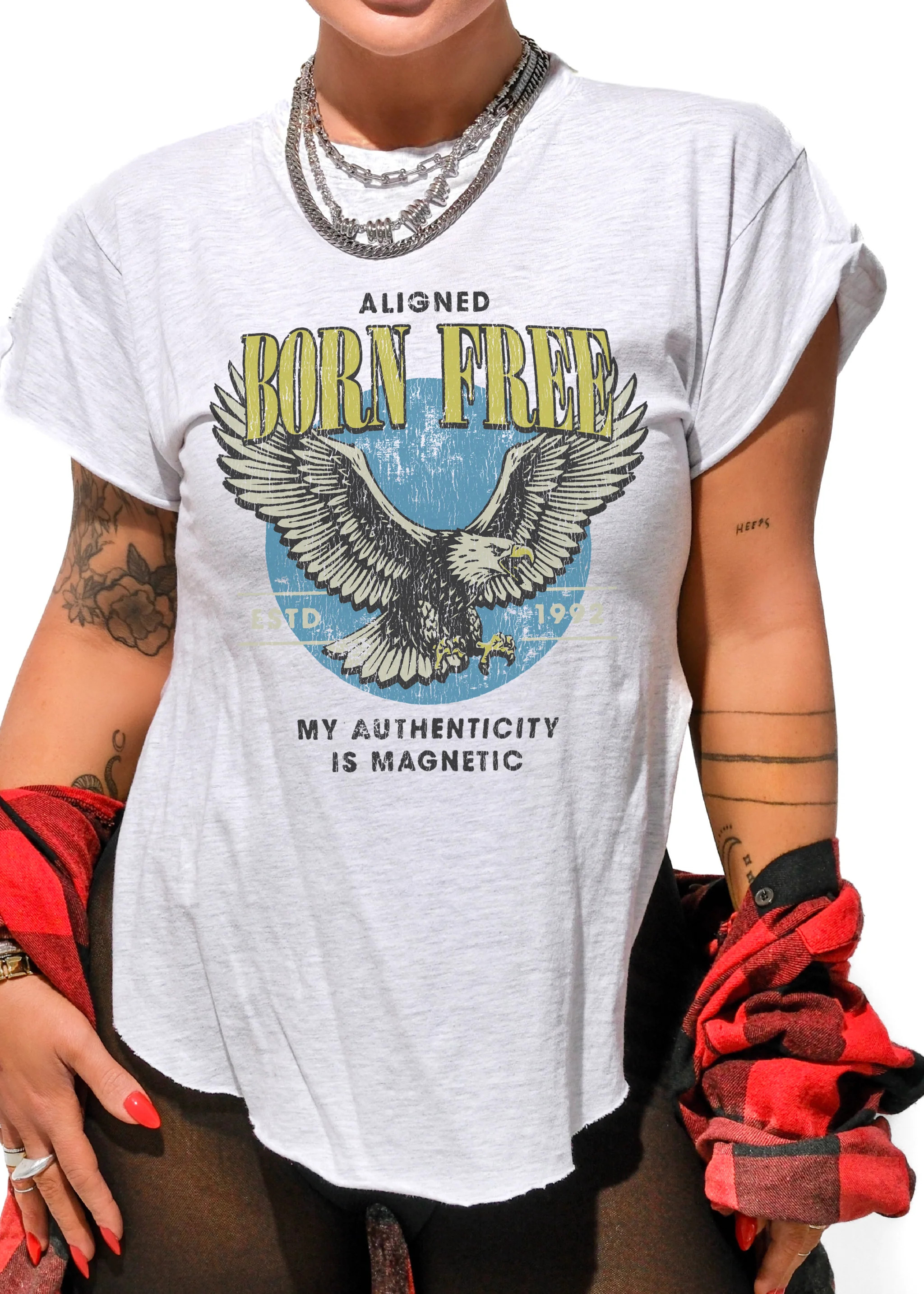 BORN FREE SIDE SLIT TEE | Shop.app