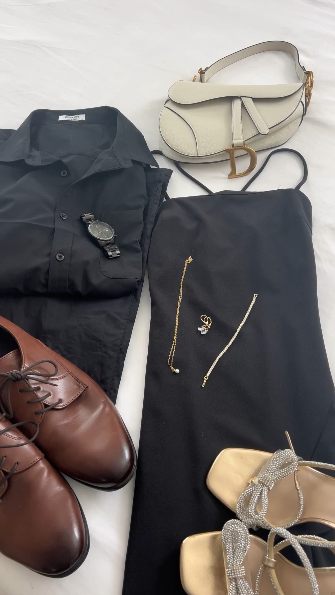 Matching in monochrome 🖤 Power couple energy in full effect. #HisAndHers #BlackFitsOnly #LuxuryLooks

#LTKWedding #LTKSeasonal #LTKItBag