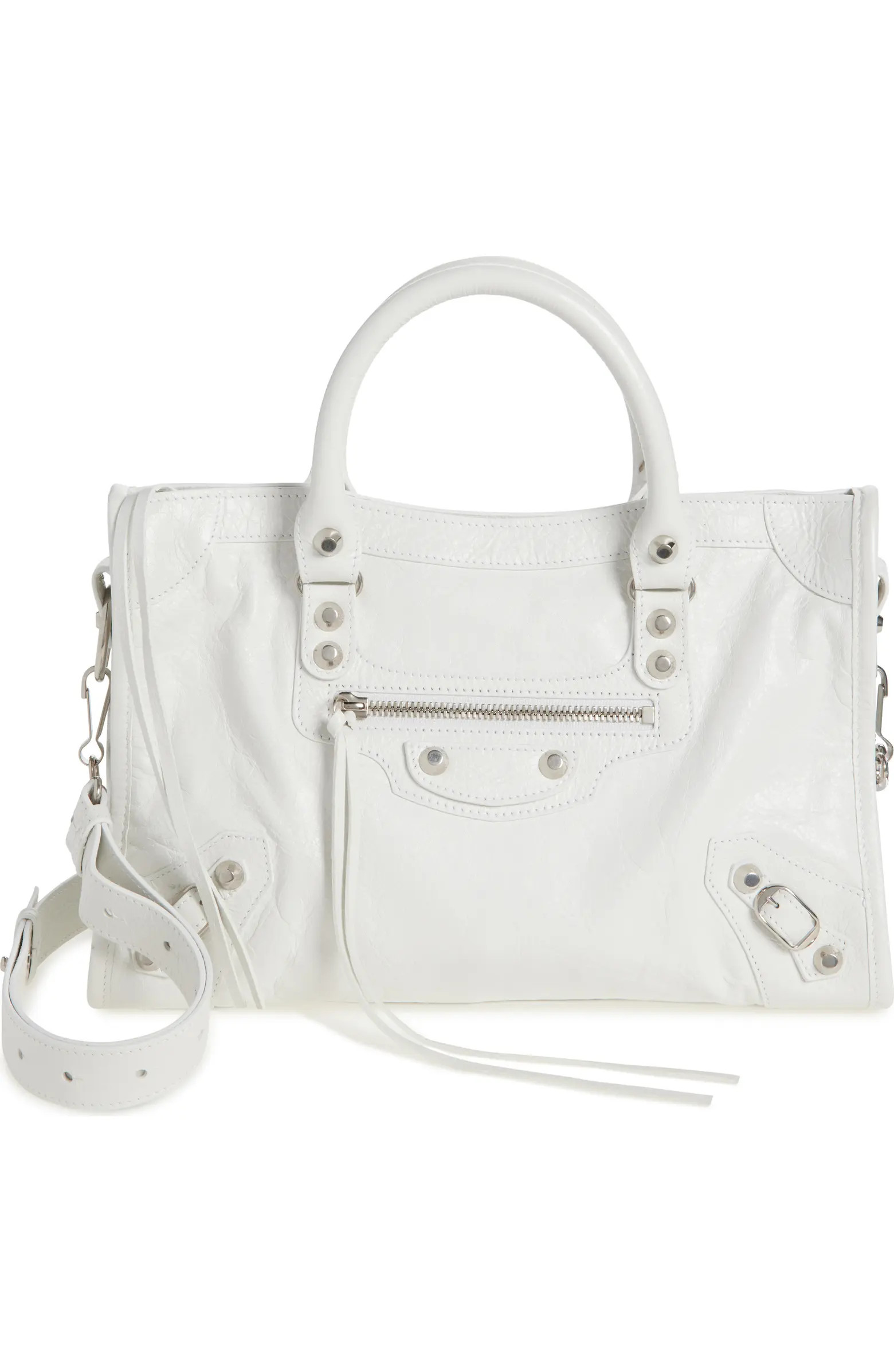 Small Le City Crinkle Leather Top Handle Bag | Nordstrom