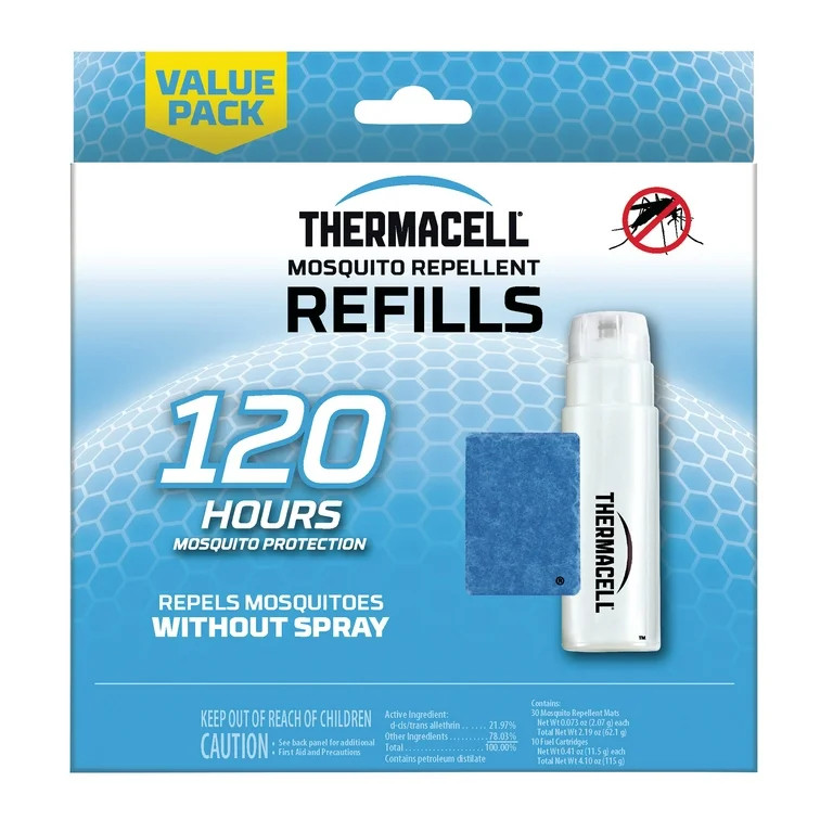 Thermacell Mosquito Repellent Refill with 30 Mats and 10 Cartridges | Walmart (US)