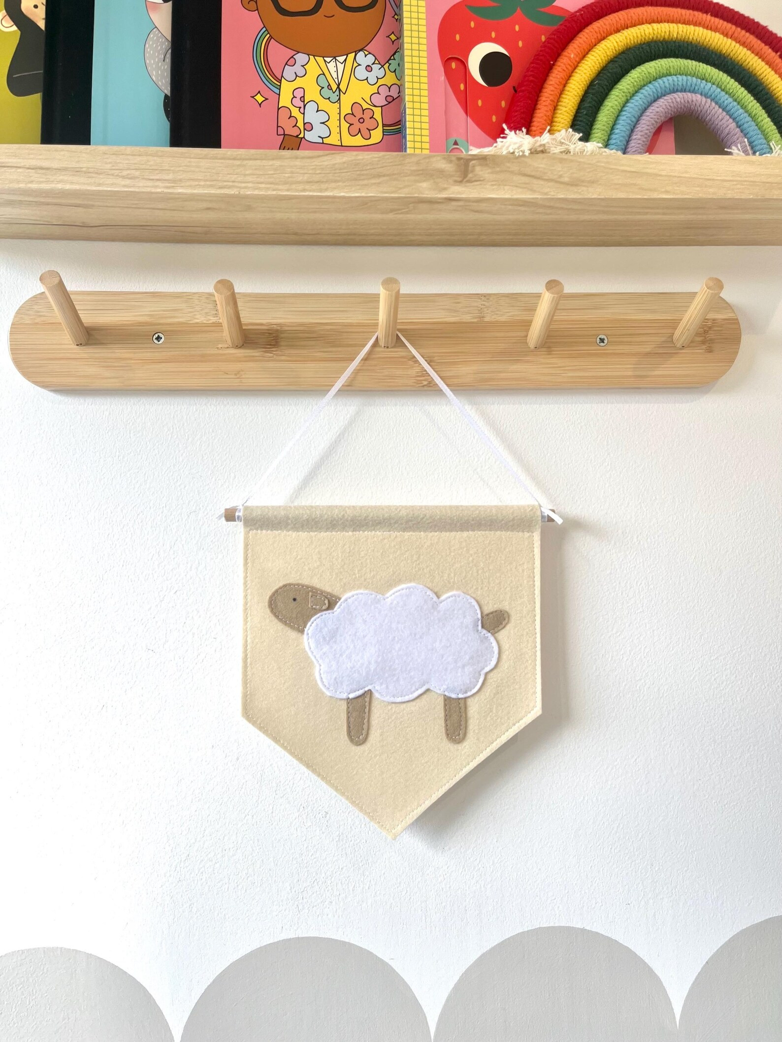 Handmade Felt Sheep Banner – Nursery Decor, Kids Room - Etsy UK | Etsy (Global)