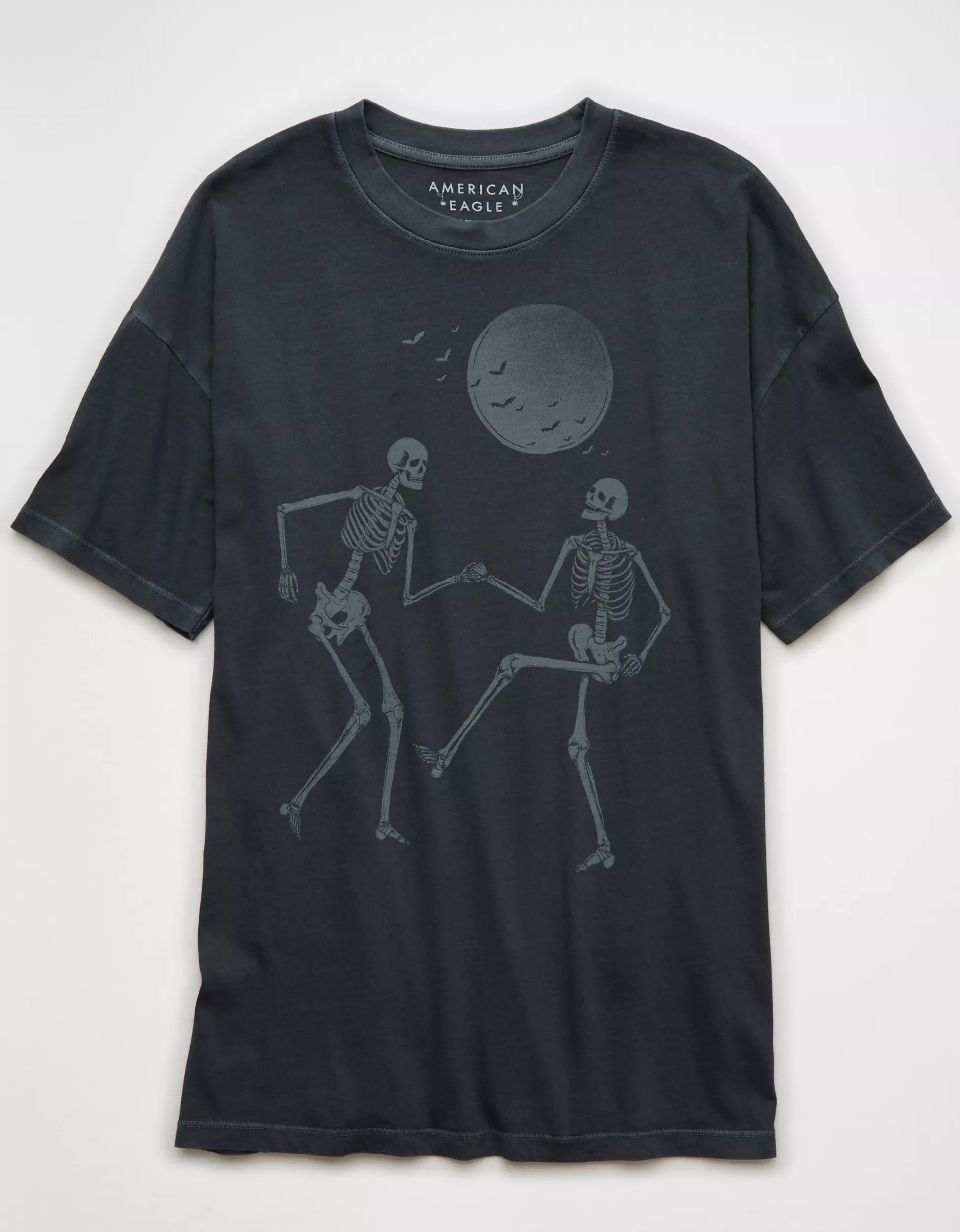 AE Halloween Skeleton Graphic T-Shirt | American Eagle Outfitters (US & CA)