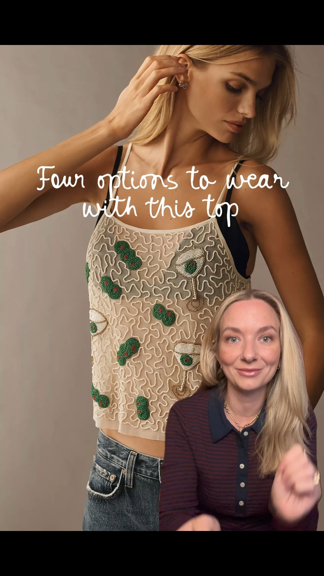 This martini beaded top is the perfect ‘going out’ top for the holidays! But what to wear under it? For warmth and practicality without sacrificing the look, I’d go for a fitted turtleneck. Or, if you’re wearing a great coat and then staying inside, I recommend a lace bra that is pretty enough to show off. Here are four ideas!  

#LTKGiftGuide #LTKHoliday #LTKMidsize