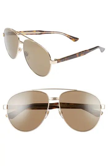 Women's Gucci 61Mm Aviator Sunglasses - | Nordstrom