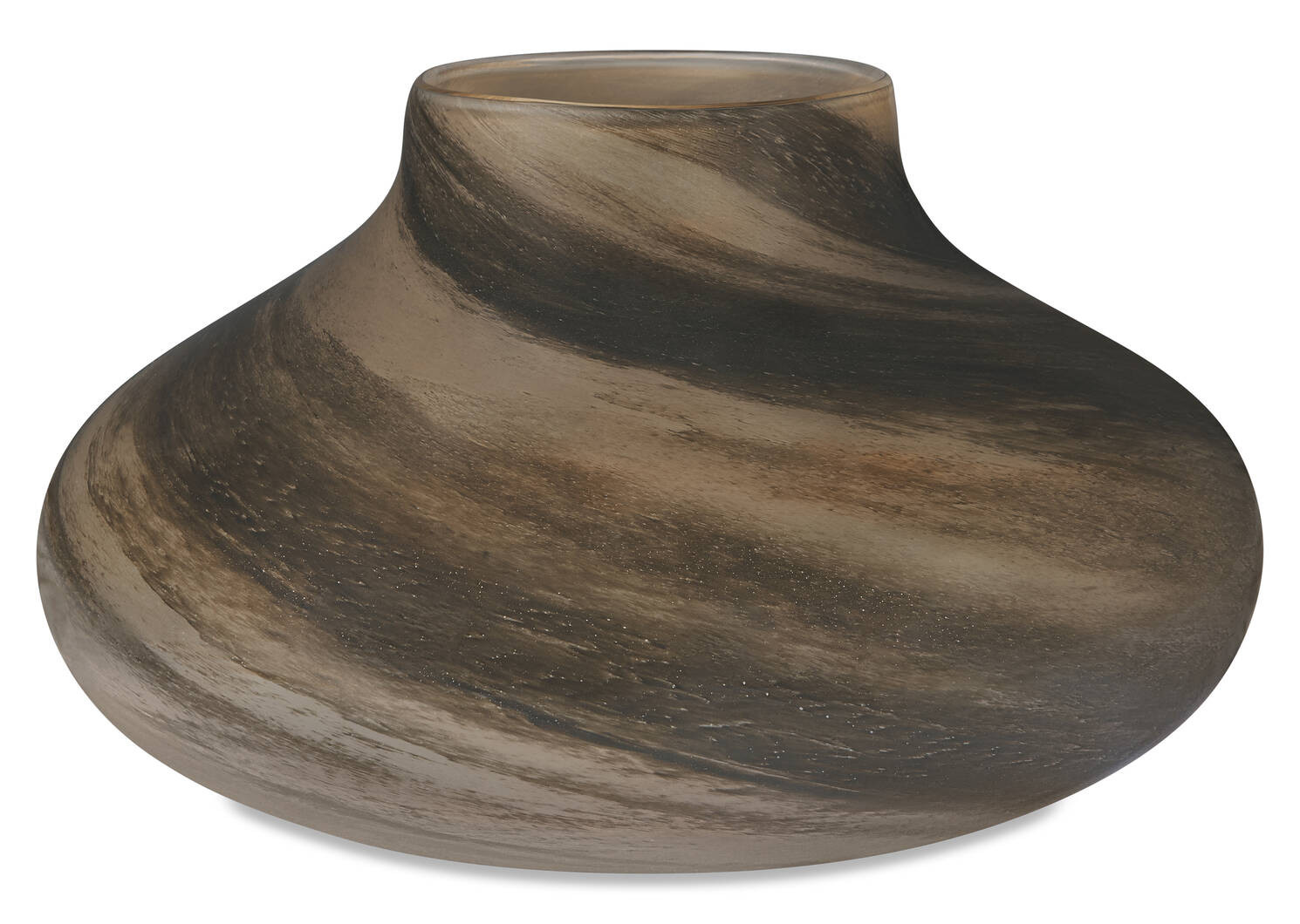 Orlo Vase Wide Brown | Urban Barn