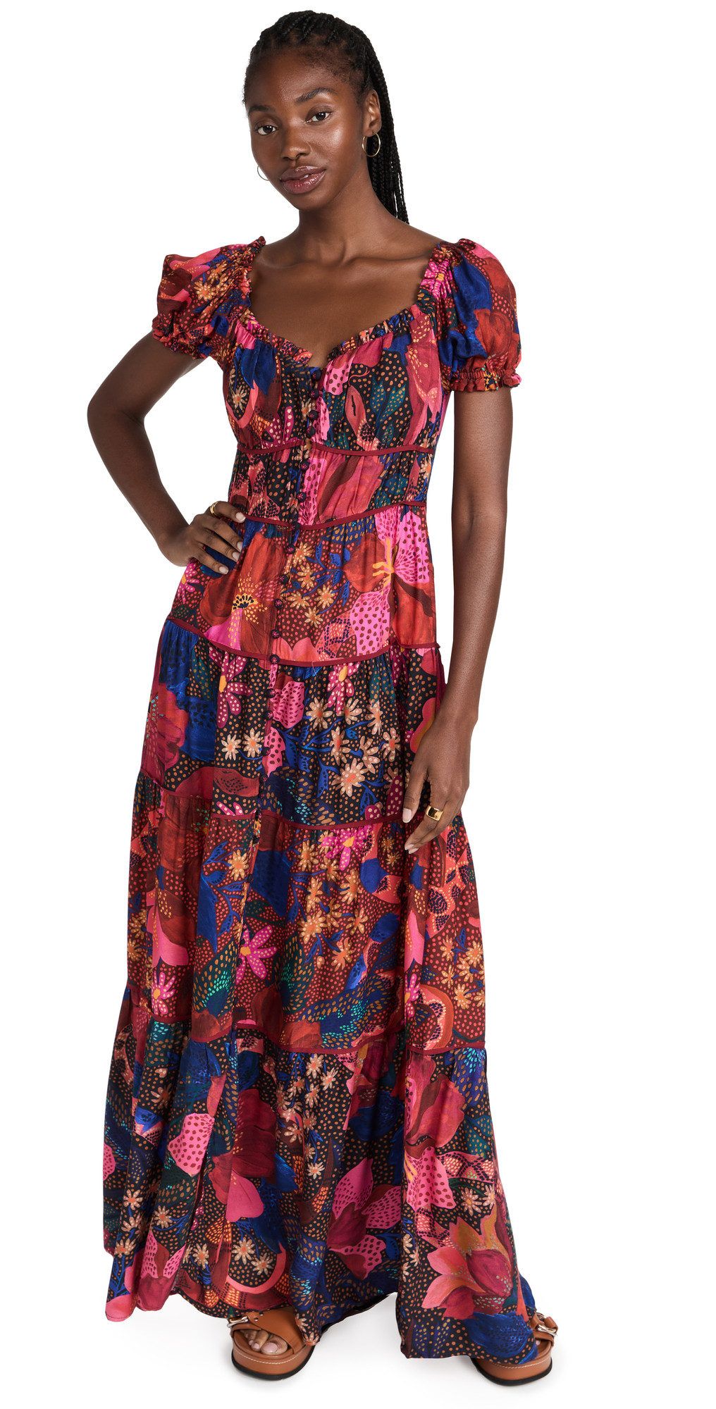 FARM Rio Mixed Snake Garden Maxi Dress | Shopbop
