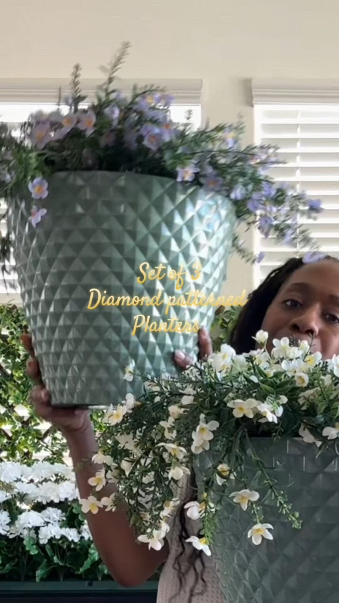 Outdoor planters set with drainage (diamond design) 

Lightweight and perfect for patios, entryways, or indoor plant styling. @QVC 

👉Saved in my Florals & Garden Decor Finds - https://liketk.it/5Z13A

#LTKSaleAlert #LTKHome #LTKmomlife