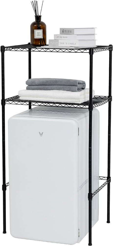 Mini Fridge Shelf Adjustable Height Storage Shelf Metal Storage Rack Mini Fridge and Microwave St... | Amazon (US)