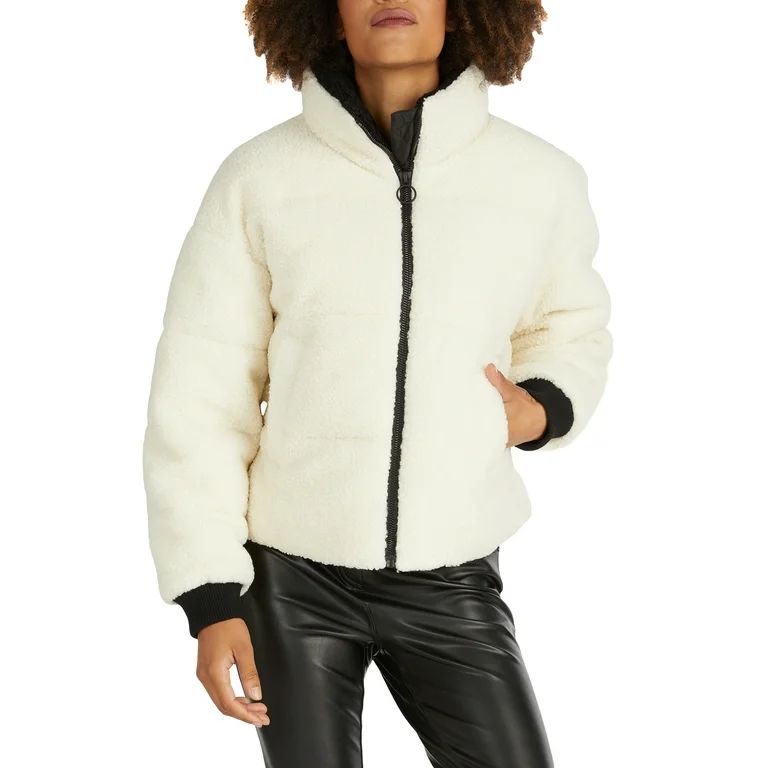 NVLT Women's Berber Puffer Jacket | Walmart (US)