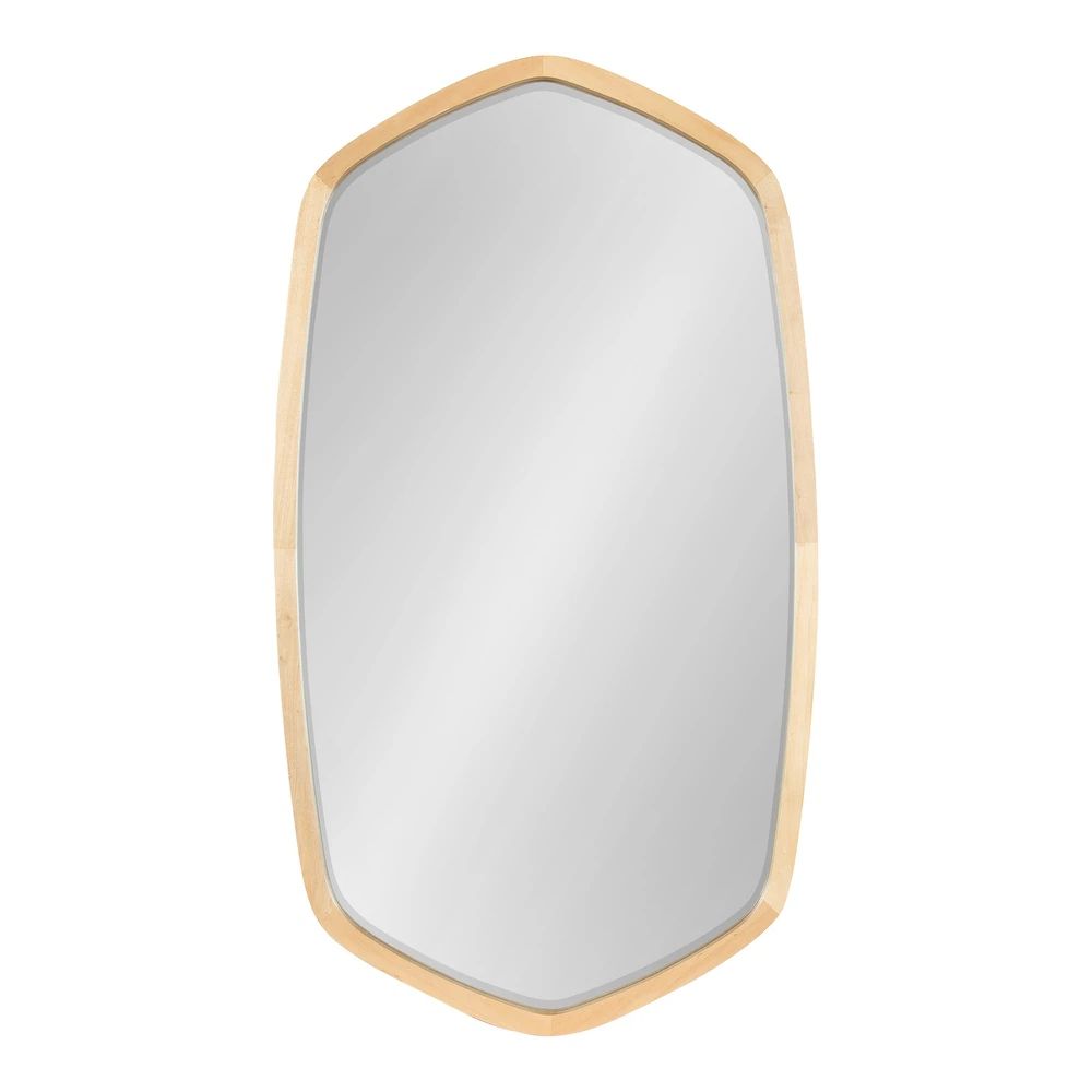 Kate and Laurel McLean Oval Wood Framed Mirror - 20x36 - Overstock - 32168589 | Bed Bath & Beyond