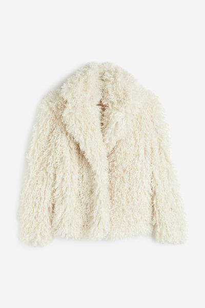 Flauschige Jacke - Cremefarben - Ladies | H&M AT | H&M (DE, AT, CH, NL, FI)