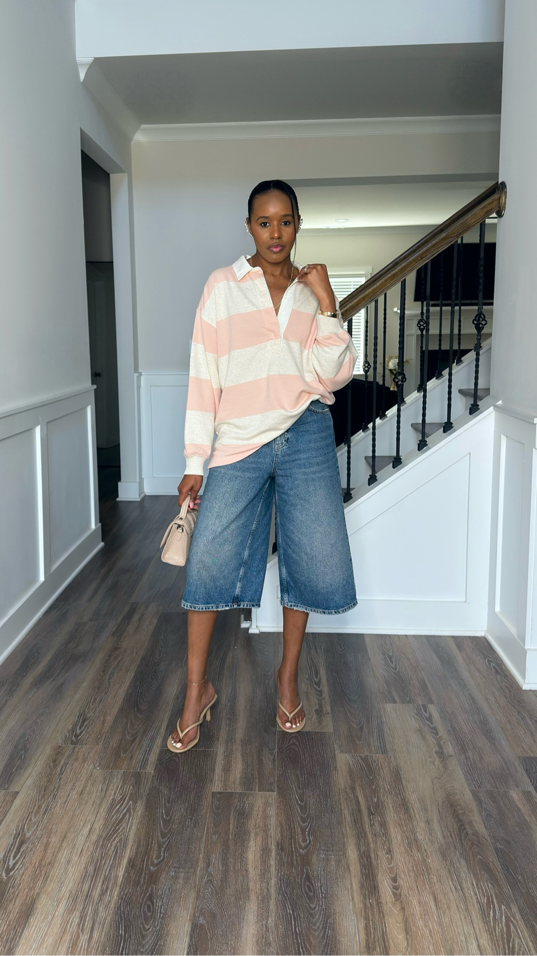 Rugby polo and jorts are trending for fall! Such a cute combo! Dress it up with heels, or boots. Dress it down with sneakers, or clogs!

#LTKStyleTip #LTKFindsUnder100