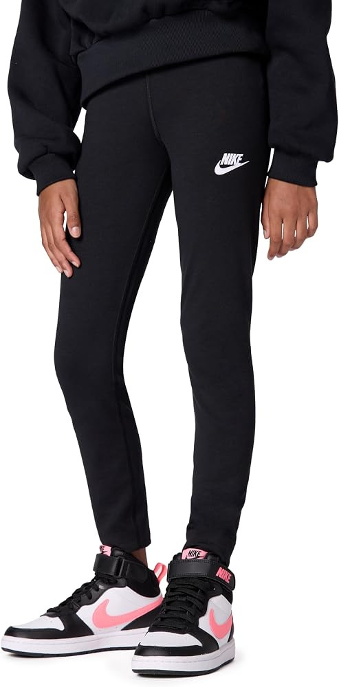 Amazon.com: Nike Girl's Sportswear Classic High-Waisted Leggings, Black/White, Large : Clothing, ... | Amazon (US)