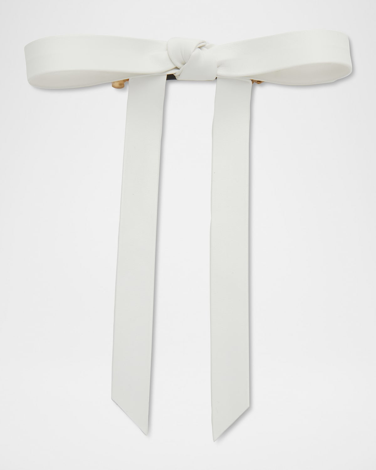 Bardot Faux Leather Bow Barrette | Neiman Marcus
