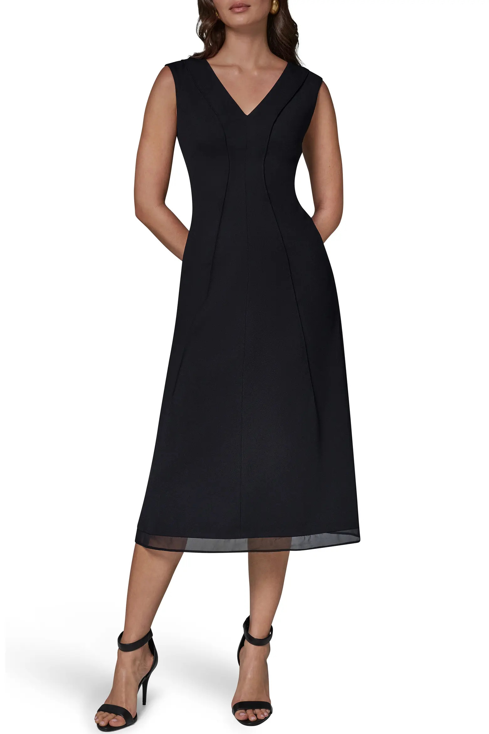 Donna Karan New York Sleeveless A-Line Cocktail Dress (Women) | Nordstrom | Nordstrom