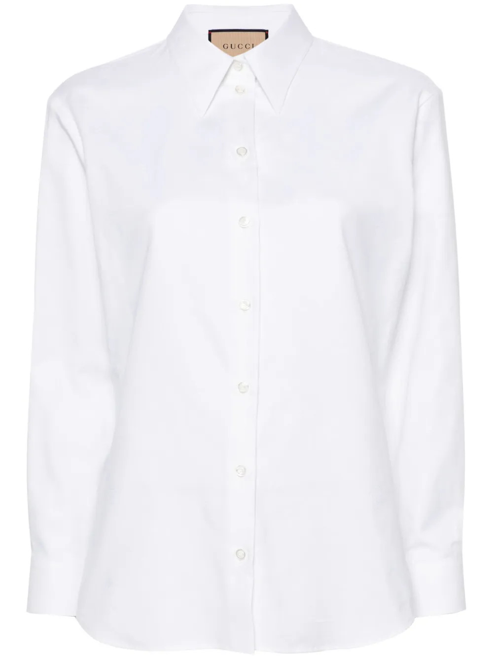 Gucci button cotton shirt - White | Farfetch Global