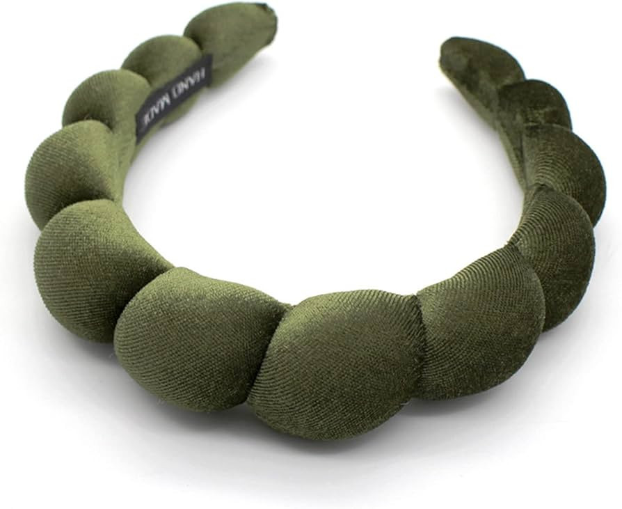 Fashion Headbands for Women Padded Fabric Hair Bands Wide Velvet Non Slip Headband Hair Accessori... | Amazon (US)
