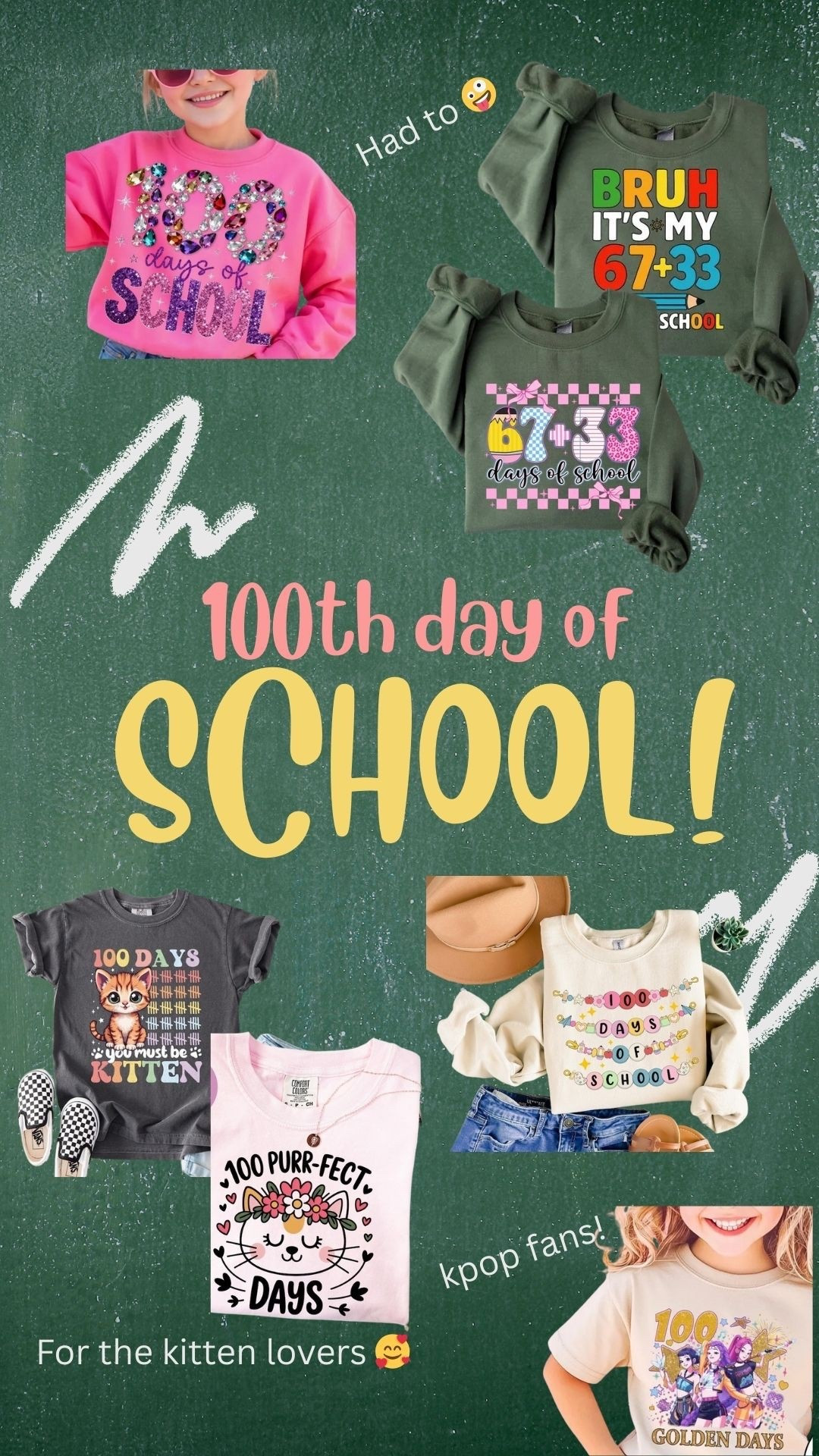 A ton of cute 100 day of school shirts in here! #100daysofschool #kindergarten #school #100days #momlife

#LTKKids #LTKSaleAlert #LTKmomlife
