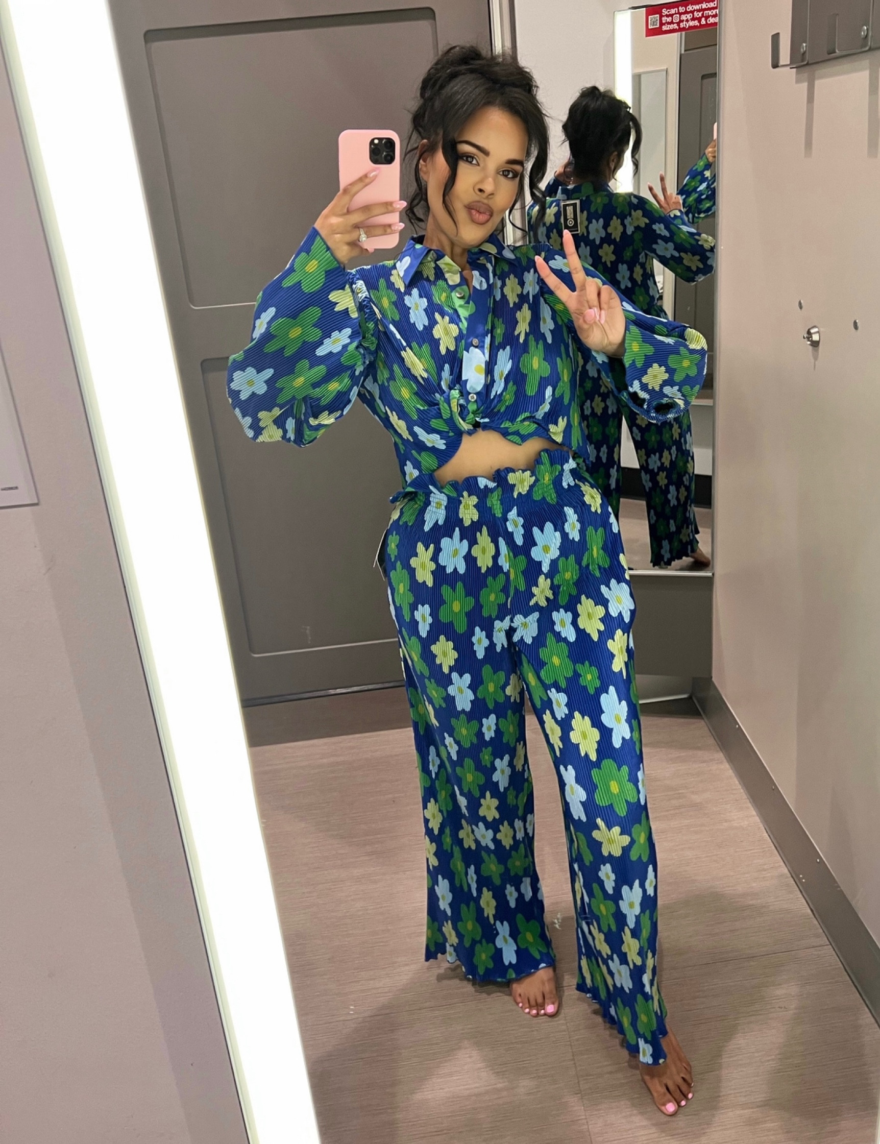 Flower set, matching set, spring outfit 