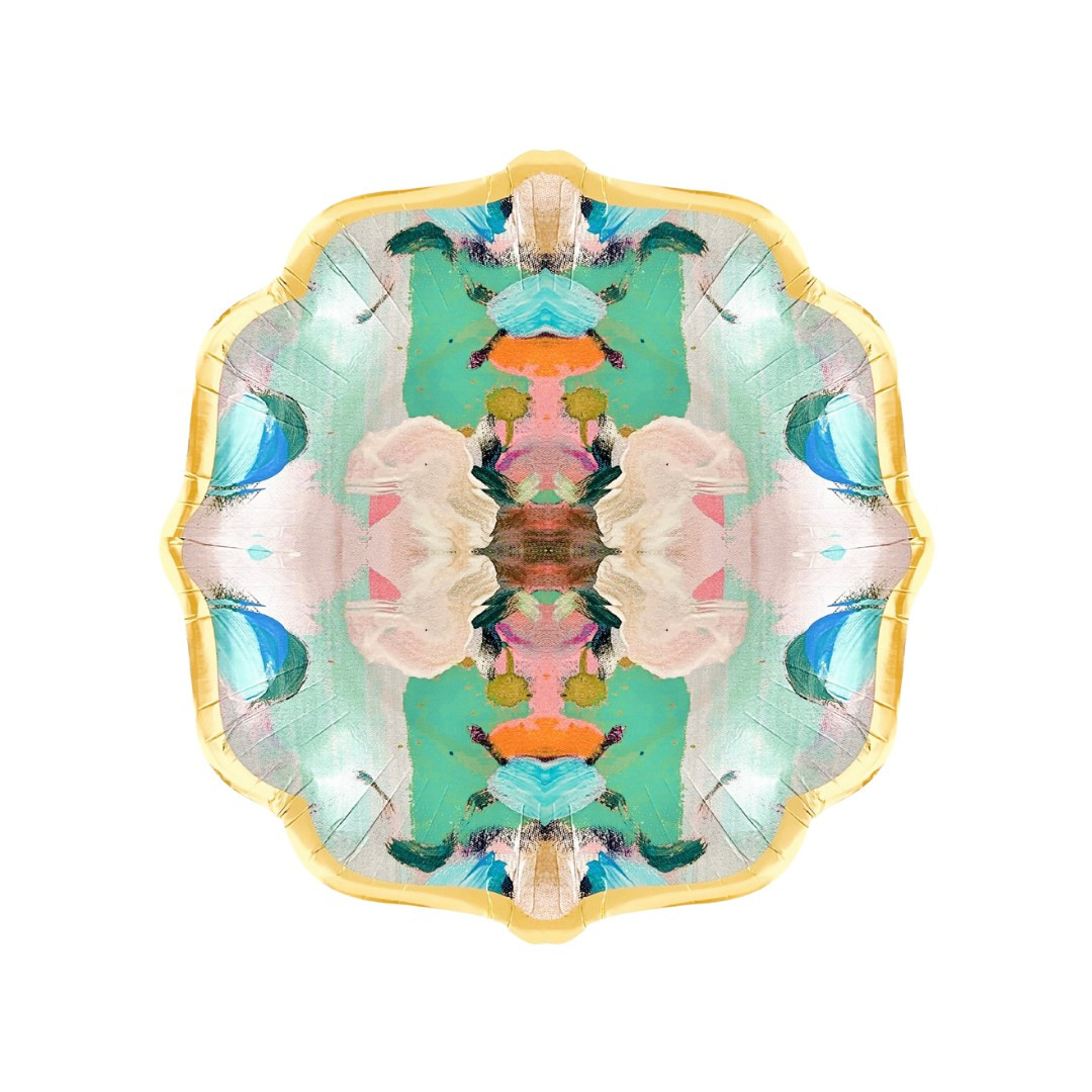 Monet's Garden Green Cocktail Plates | Laura Park Designs